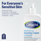 Cetaphil Cream To Foam Face Wash, Hydrating Foaming Cream Cleanser, 16 Oz, For Normal To Dry, Sensitive Skin, With Soothing Prebiotic Aloe, Hypoallergenic, Fragrance Free