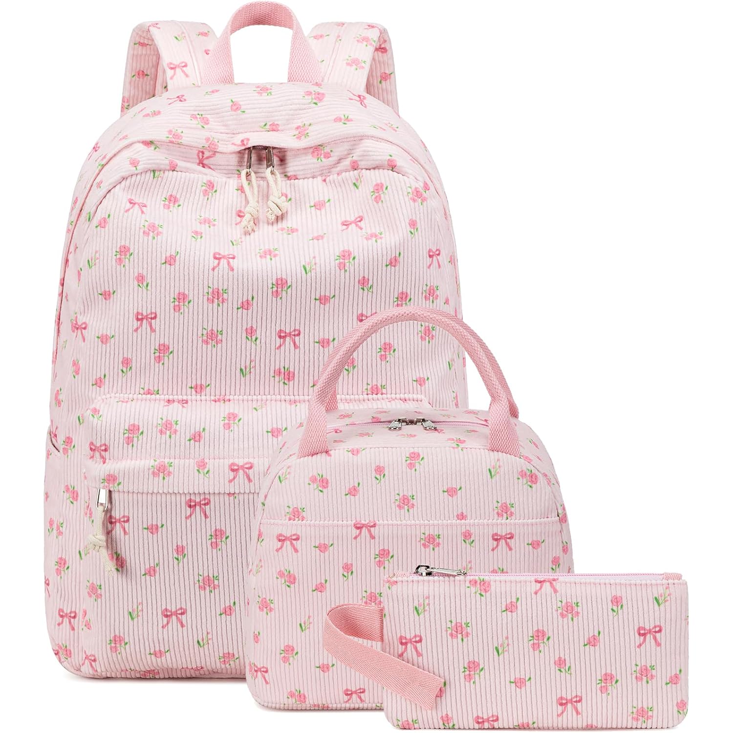 Btoop School Backpacks For Teen Girls Bookbags Lightweight Kids Backpack School Bags Set With Lunch Box Pencil Case