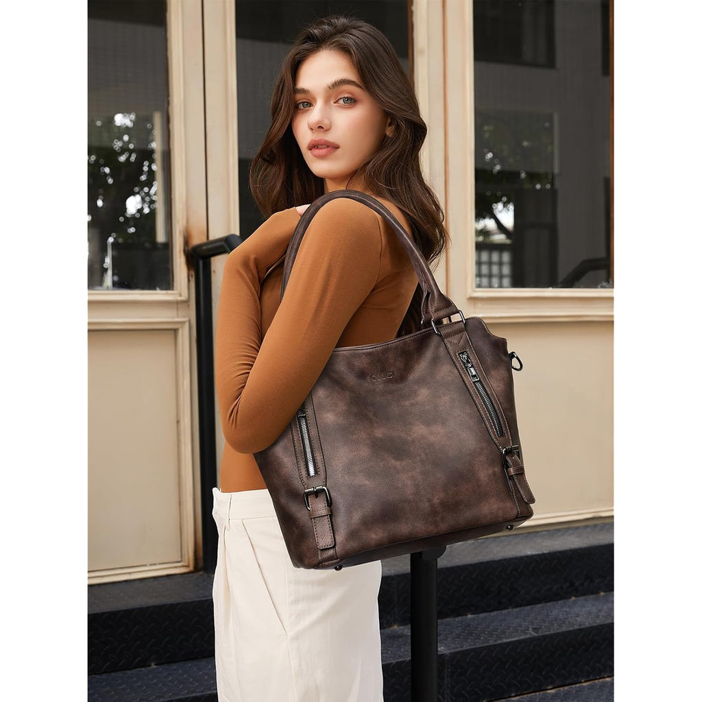 CLUCI Purses for Women, Large Hobo Bags, Multiple Pockets Tote Handbags, Water Repellent Shoulder Bag with Adjustable Strap