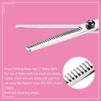 Hair Cutting Scissors Thinning Shears- Fcysy Professional Barber Sharp Hair Scissors Hairdressing Shears Kit With Haircut Accessories In Leather Case For Cutting Styling Hair For Women Men Pet- 7 Pcs
