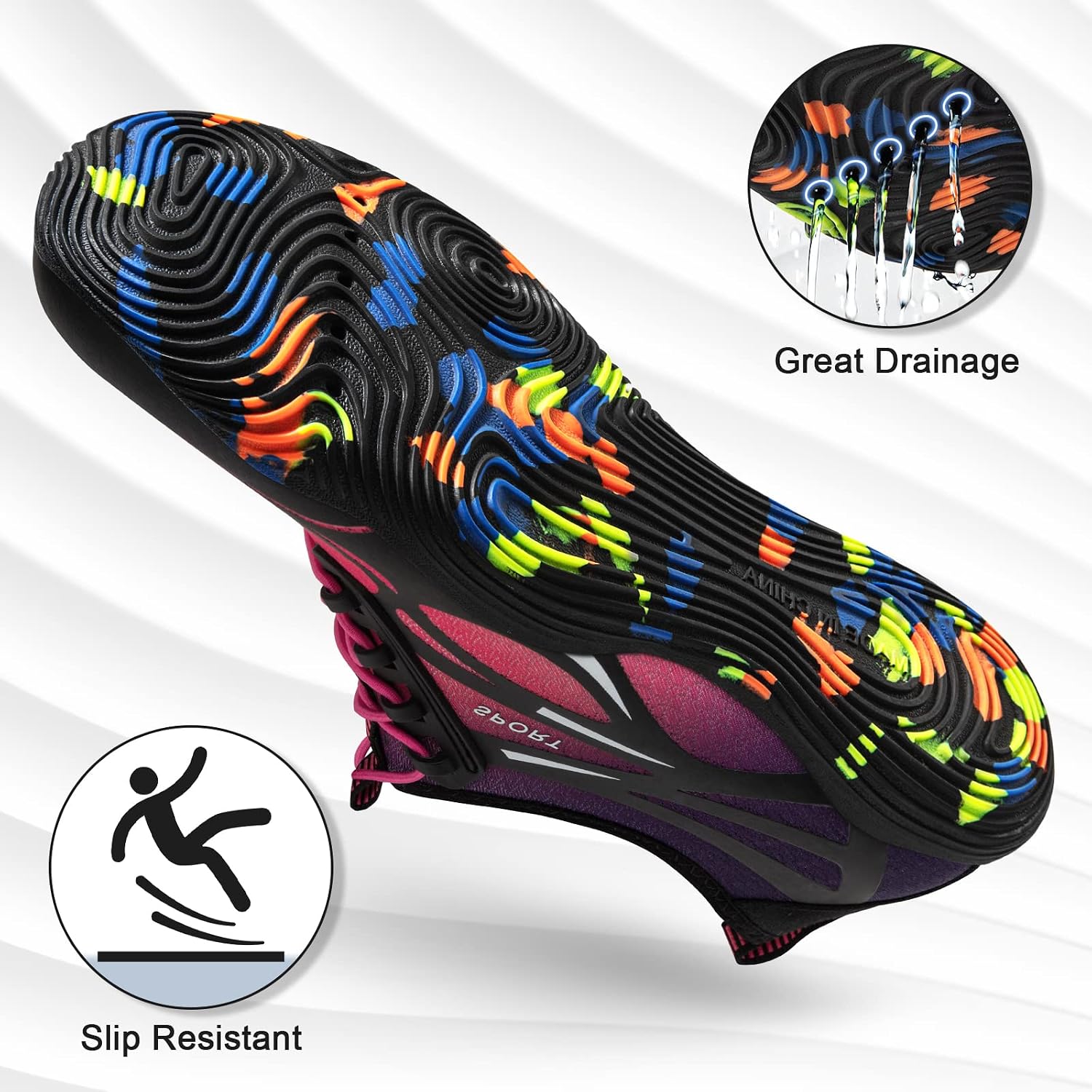 Athmile Water Shoes For Men Women River Shoes Adult Swim Beach Lake Pool Aqua Socks Barefoot Quick Dry For Hiking Surfing Kayaking Cruise Ship Essentials