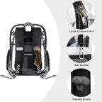 Clear Backpack Transparent Heavy Duty School Pvc Bookbag See Through Bag Boys And Girls For College Work Travel Security