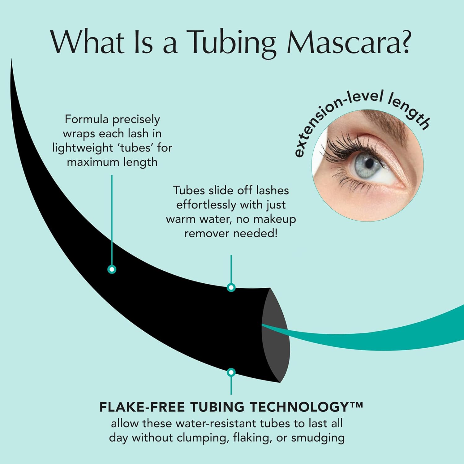 Thrive Causemetics Thrive Mascara, Liquid Lash Extensions Mascara, Tubing Mascara Lengthening, Volumizing & Curling, Smudge Proof, Washable, No Clumping or Flaking, Vegan, Crystal (Brown Black)