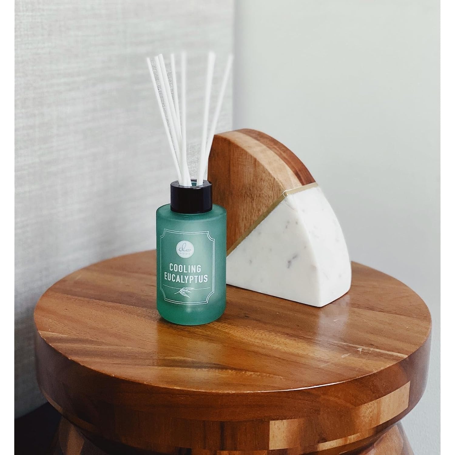 Dw Home Reed Diffuser Set Calming Waves Scent For Bathroom Accessories Shelf Decor & Air Fresheners, 3.3 Oz Essential Oils, House Bedroom Office Decor & Gift