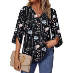 Wiholl Womens Tops Summer Outfits 2026 V Neck Shirts Womens Blouses Dressy Casual Bell Sleeve Fashion Clothing