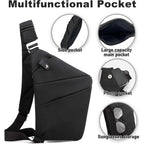Anti Theft Travel Bag, One Shoulder Large Capacity Cross-Body Bag Chest Fashion Lightweight Sling Bags For Travel Sports