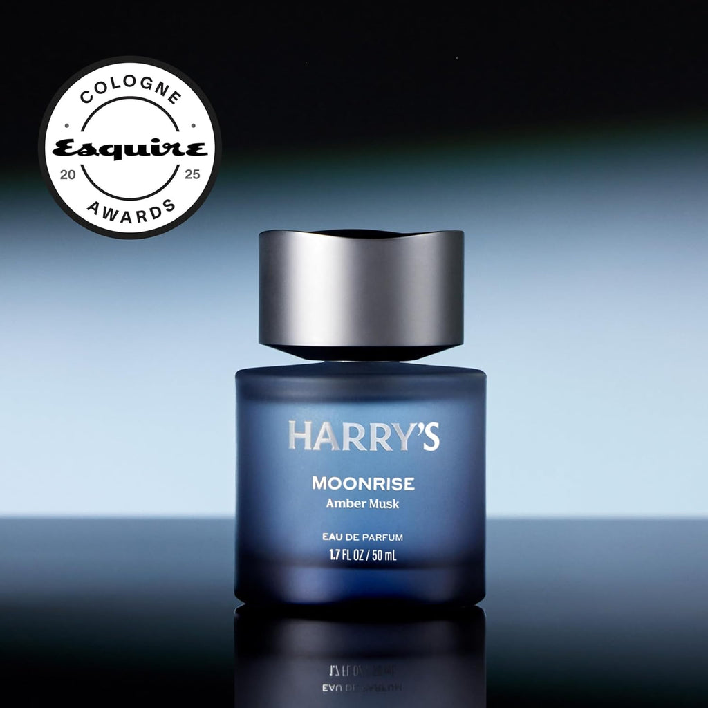 Harry's Moonrise Men's Cologne - Amber Musk Scent - 1.7 fl oz - Notes of Saffron Flower, Iris & Dry Musk - Long-Lasting Eau de Parfum Men's Fragrance