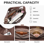 Cluci Womens Purses And Handbags, Soft Vegan Leather Hobo Bags With Adjustable Strap, Lightweight Slouchy Shoulder Bag