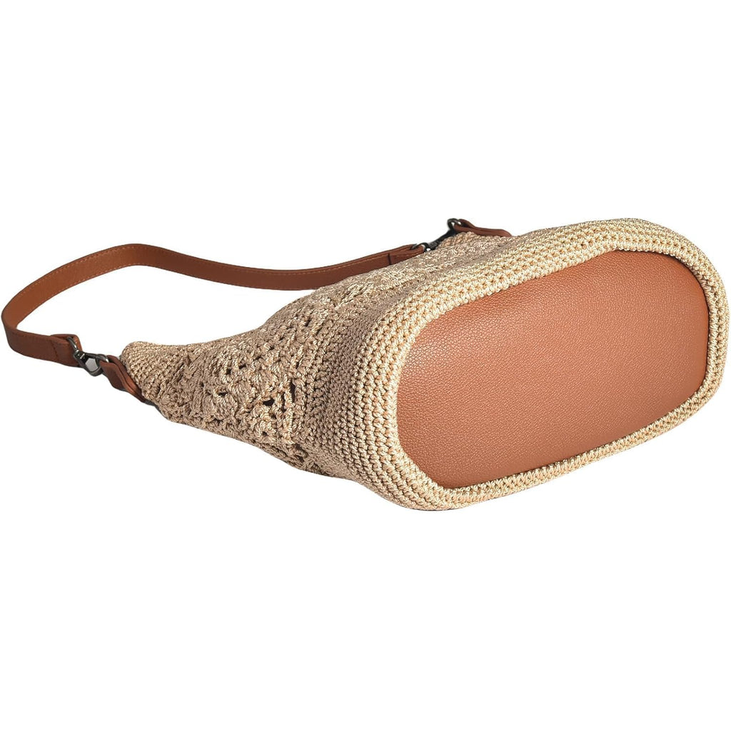 Eiyye Boho Crochet Crossbody Bag Women Handmade Hobo Purse Large Tote Bag For Summer Beachtravel Daily Use