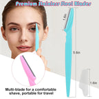 15-Piece Value Pack Men's and Women's Beauty Tool Set: Men's Disposable Razors + Women's Disposable Eyebrow Razors, Non-Slip Grip + Travel-Friendly