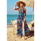 Kilig Women'S Summer Floral Beach Flowy Split Maxi Long Dresses