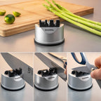 Sharpal 191H Knife Scissors Sharpener | Repairs, Restores & Sharpens, Straight, Serrated & Kitchen Knives, Versatile Sharpening Tool For Blades, Gifts For Home Cooks