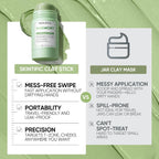 Skintific Mugwort Clay Stick Mask For Face, Redness Soothing & Breakout Control With Centella And Salicylic Acid, Gentle Exfoliating, Vegan Skincare, Wash-Off Facial Mud Mask