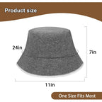 Sauna Hat For Women And Men, Natural Wool Felt Sauna Cap, Sauna Bucket Hat