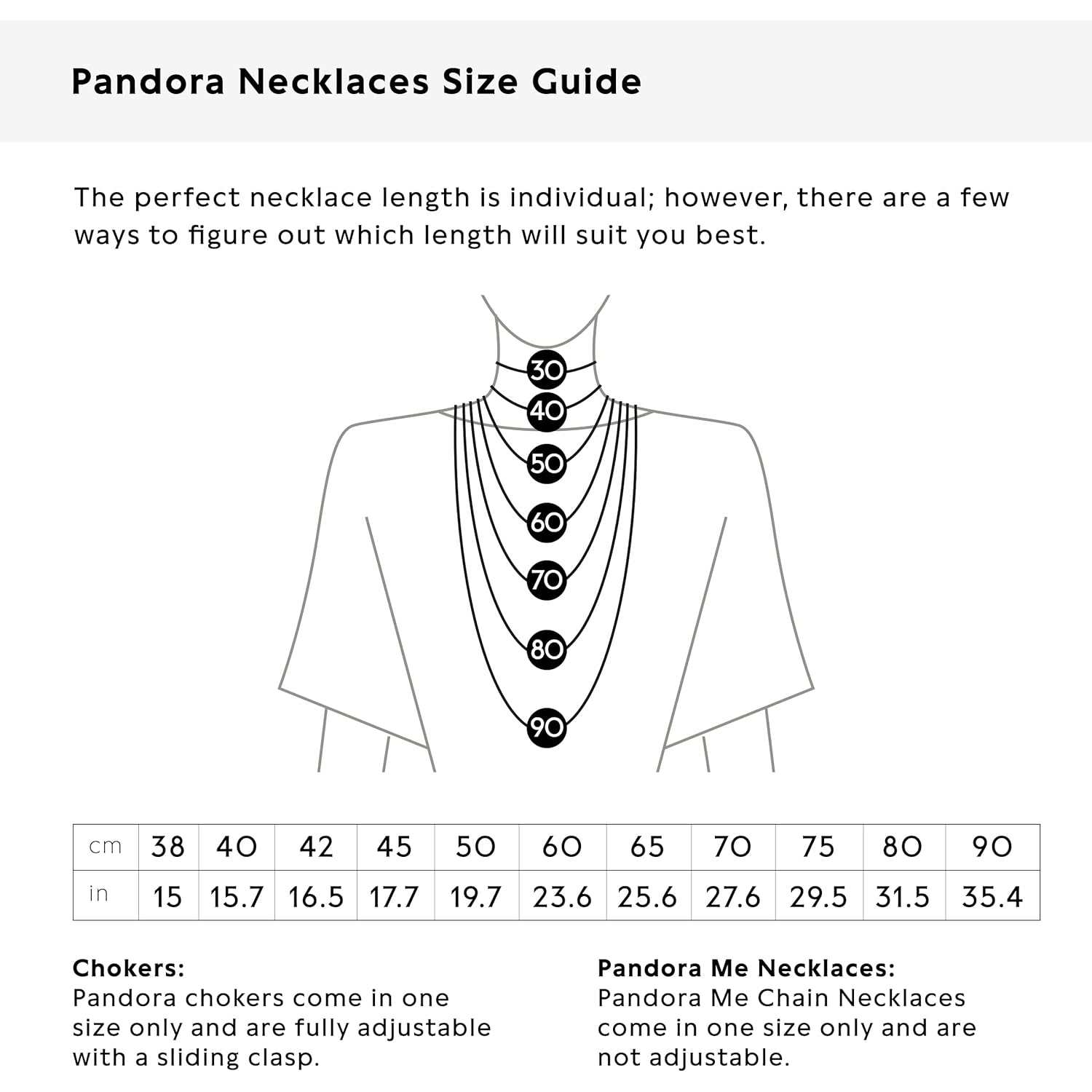 PANDORA Iconic Snake Chain Charm Necklace 590742HV