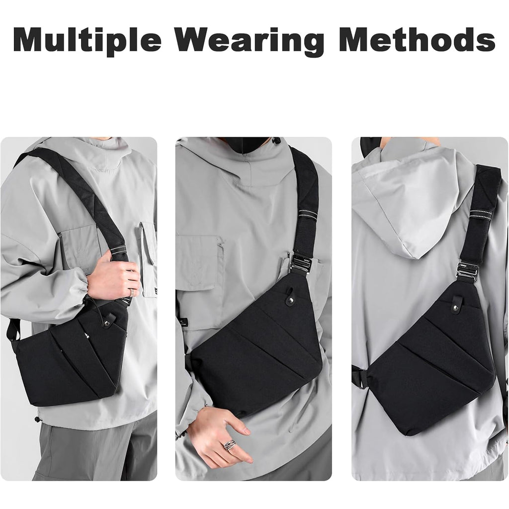 Anti Theft Travel Bag, One Shoulder Large Capacity Cross-Body Bag Chest Fashion Lightweight Sling Bags For Travel Sports