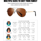 Pro Acme Classic Polarized Aviator Sunglasses 100% Uv Protection, 52Mm 58Mm 63Mm