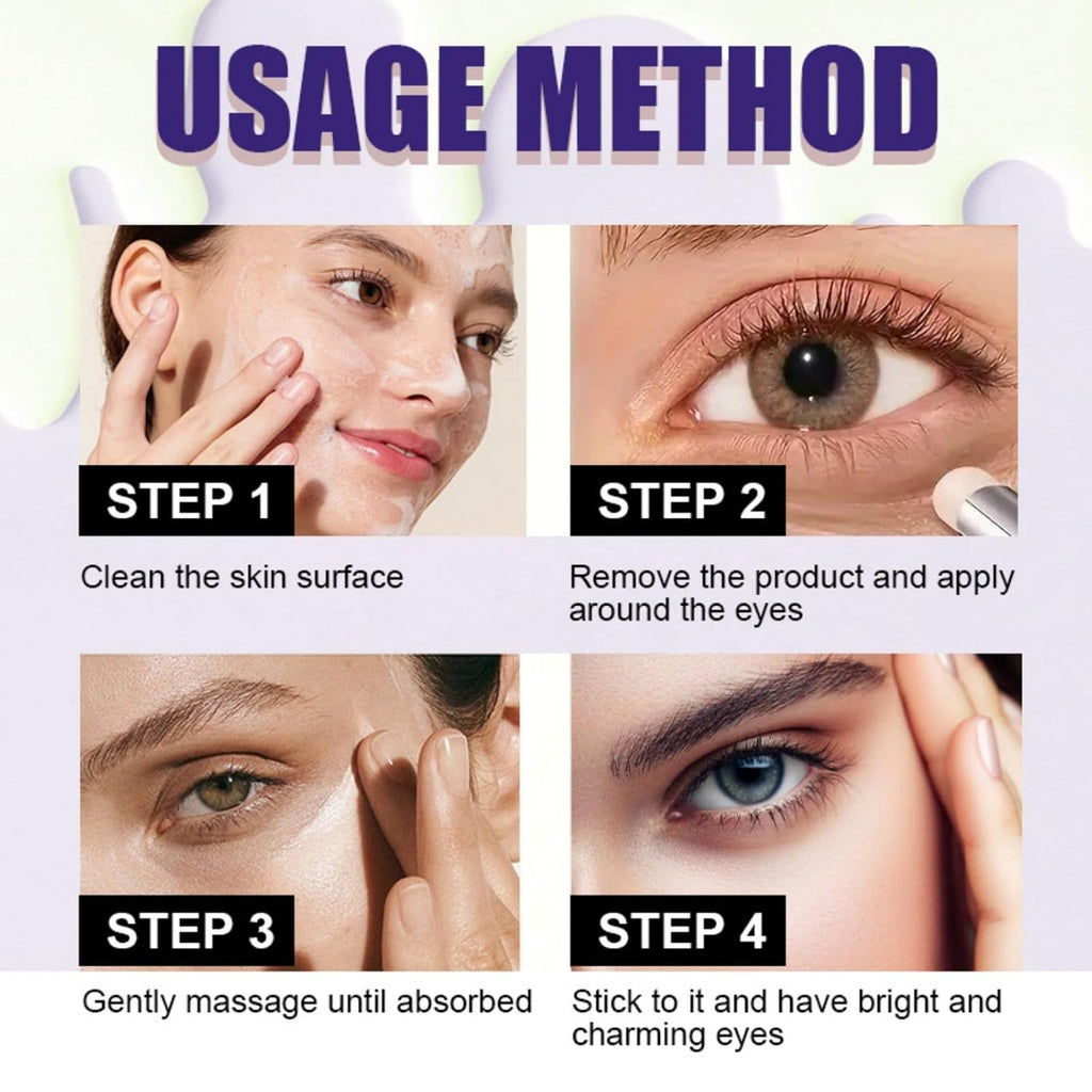Soelegant Turmeric Vitamin C Eye Stick, Unde Eye Balm For Dark Circles And Puffiness Anti Aging Moisturizer Under Eye Cream Even Skin Tone Firming Hydrating Bags Reduces Fine Lines 1.41 Oz