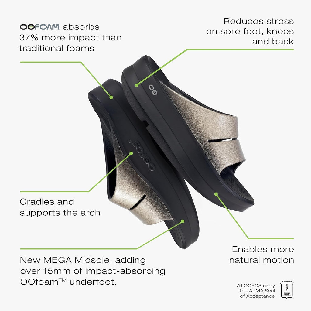 Oofos Womens Oomega Ooahh Luxe