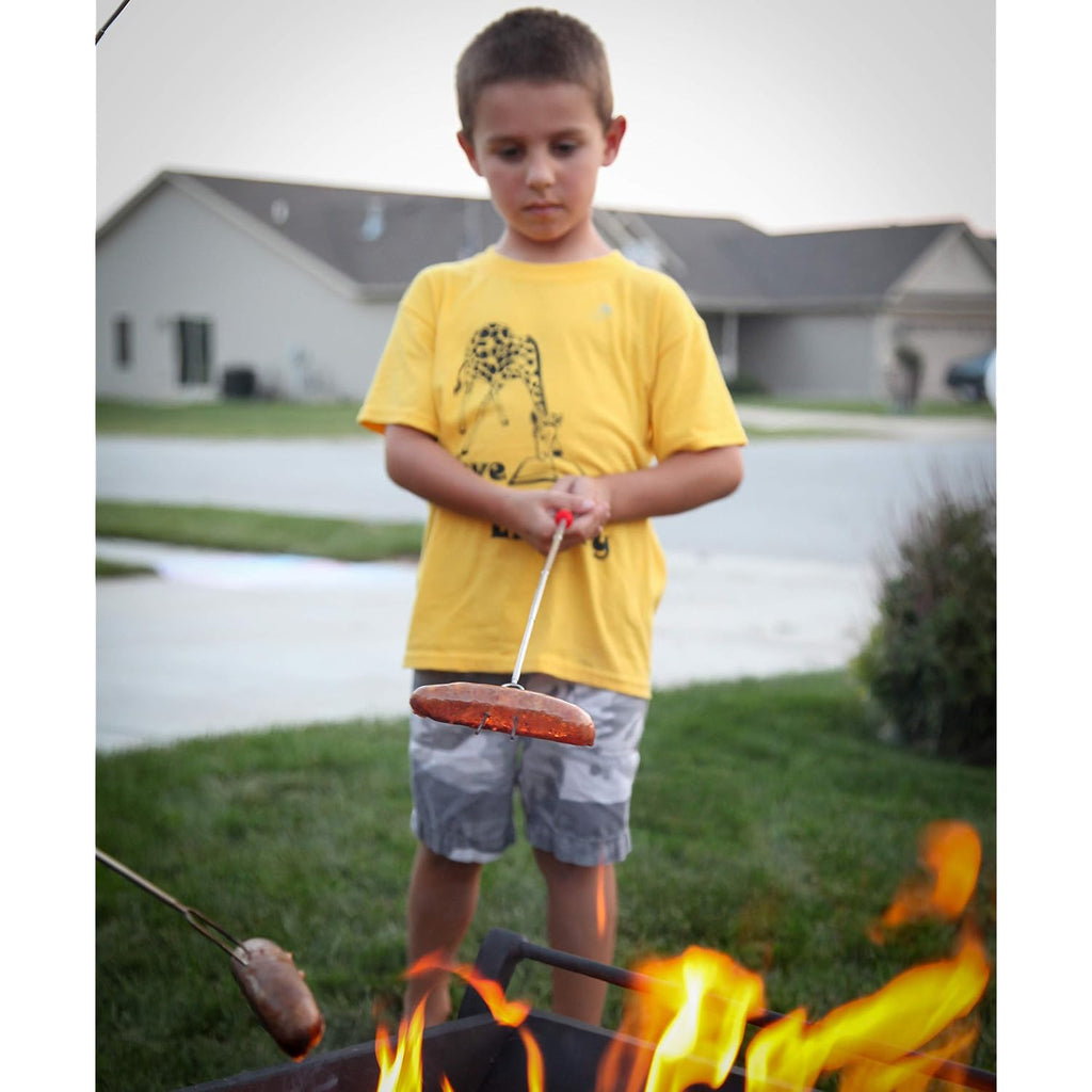Mallome Smores Sticks For Fire Pit Long - Marshmallow Roasting Sticks Smores Kit - Smore Skewers Hot Dog Fork Campfire Cooking Equipment, Camping Essentials S'Mores Gear Outdoor Accessories 32" 5 Pack