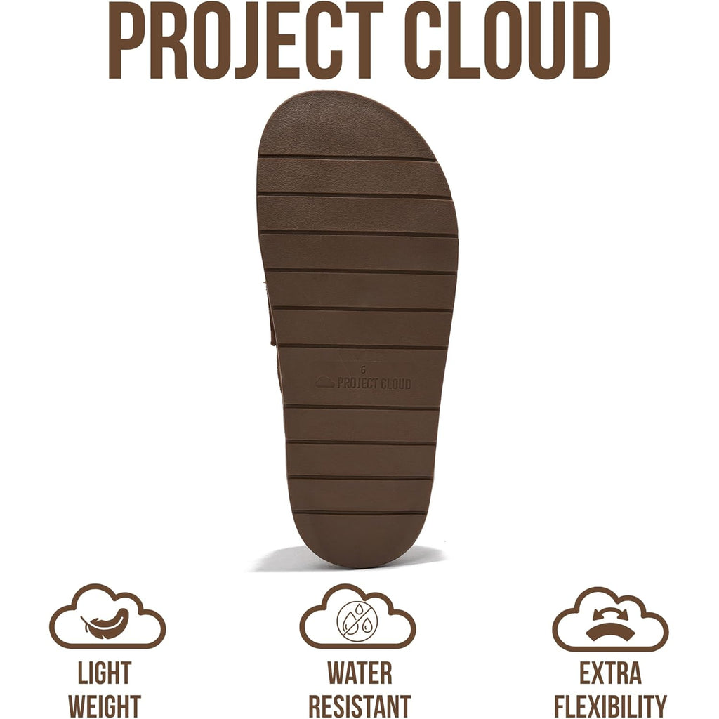 Project Cloud 100% Genuine Leather Womens Clogs - Plush & Soft Insole with Arch Support Non Slip Mules & Clogs for Women Footwear - Water Resistant Women Shoes (Foamy)