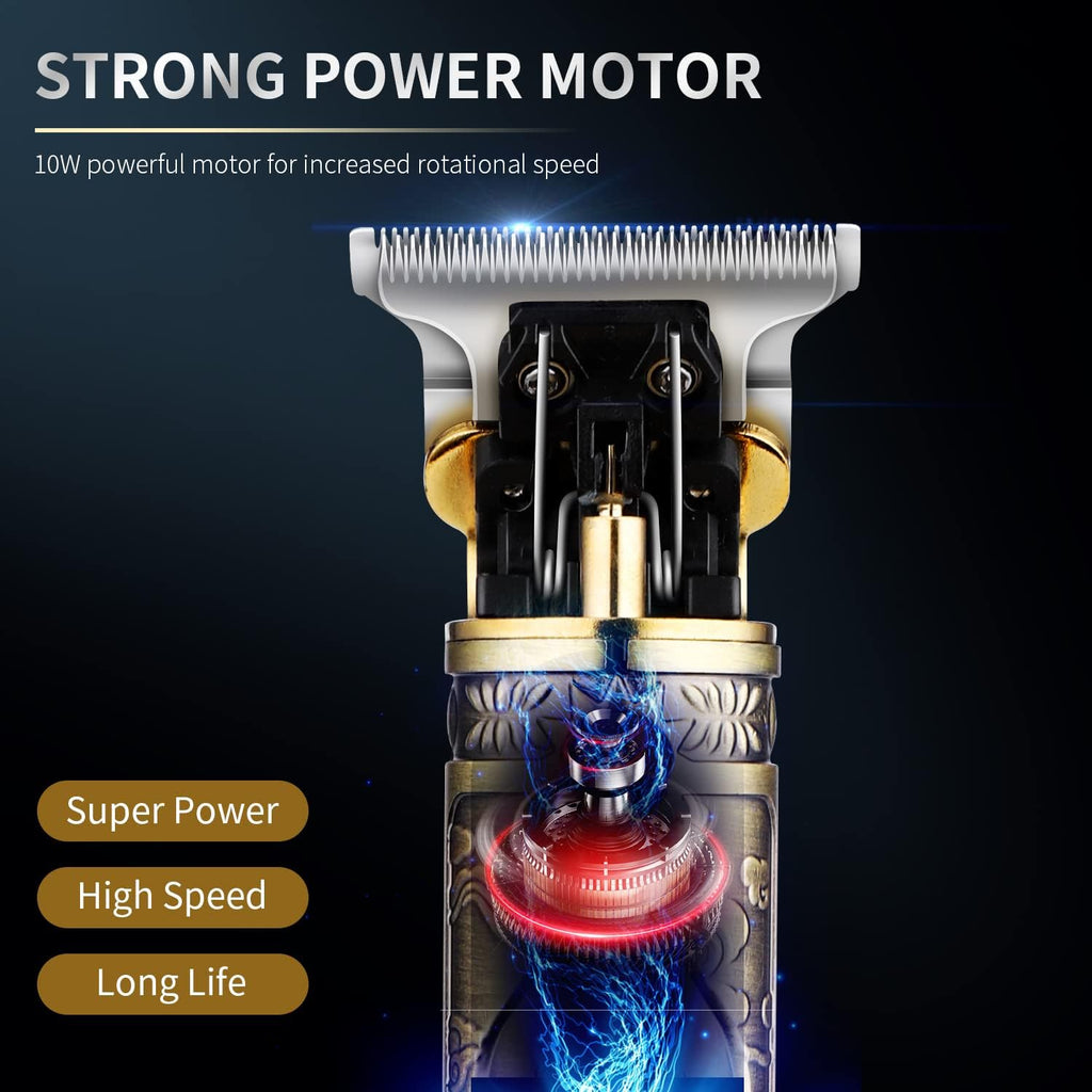 Suttik Hair Clippers For Men With Replacement Blade, Professional Hair Trimmer For Barber, T-Blade Edgers Clippers, Close-Cutting Trimmers, Cordless Clippers For Hair Cutting