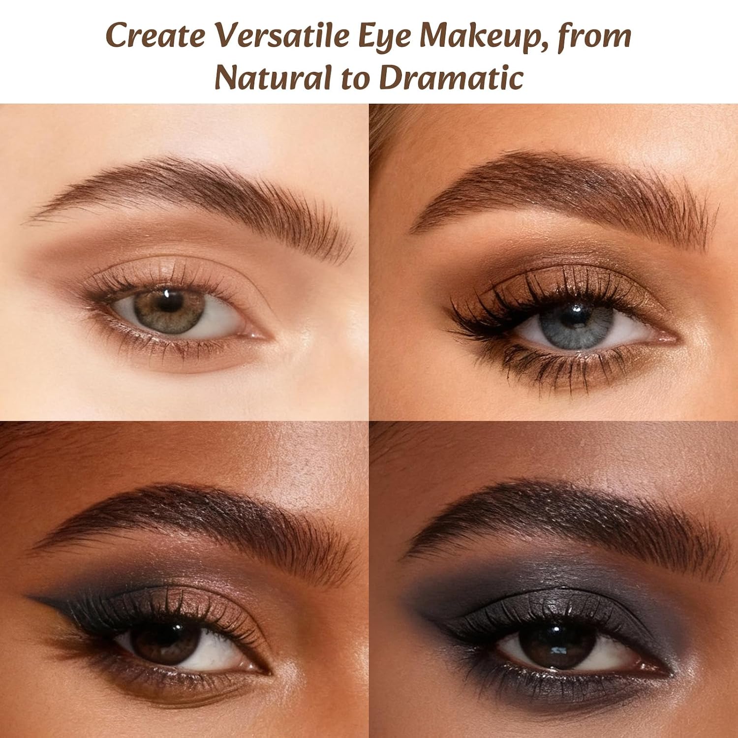 Neutral Nude Matte Mini Eyeshadow Palette, 6 Colors Smoky Taupe & Brown Travel Size Eye Shadows, Highly Pigmented, Long-Lasting, Vegan Makeup Palette With Mirror For Daily Use