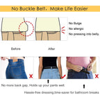 SUOSDEY No Buckle Elastic Stretch Belts for Men and Women, Comfortable Invisible Belts for Jeans Pants