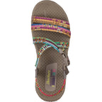 Skechers Women'S Reggae Sew Me Boho Woven Strappy Slingback Sandal