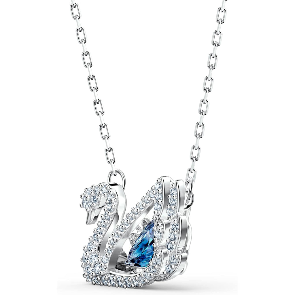 Swarovski Dancing Swan Necklace Jewelry Collection, Rhodium Finish