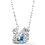 Swarovski Dancing Swan Necklace Jewelry Collection, Rhodium Finish