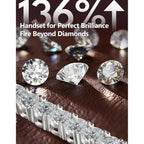 KRKC&CO Lab-Grown Moissanite Tennis Bracelet Women, Luxury Anniversary Wedding Bridal Gift for Wife, 2.2-13.8 ct.tw, D Color VVS1, 925 Sterling Silver 14K Golden Plated, Hypoallergenic, Everyday Jewelry