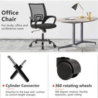 Paylesshere Office Computer Chair Ergonomic Cheap Desk Chair Adjustable Comfortable Mid Back Task Rolling Swivel With Lumbar Support For Home Office (Pack Of 1, Black)