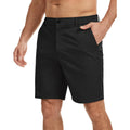 Ntrlv Men'S Cotton Chino Shorts Casual Elastic Waist Drawstring 7 Inch Summer Beach Golf Shorts With Pockets