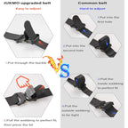 Jukmo Tactical Belt, Military Hiking Rigger 1.5" Nylon Web Work Belt | Heavy Duty Quick Release Aluminum Alloy Buckle & Stretch Belt Strap