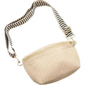 Modern Chic Woven Crossbody Bags For Women - Rory Vegan Leather Purse, Adjustable Strap, Lightweight - Pressed Woven