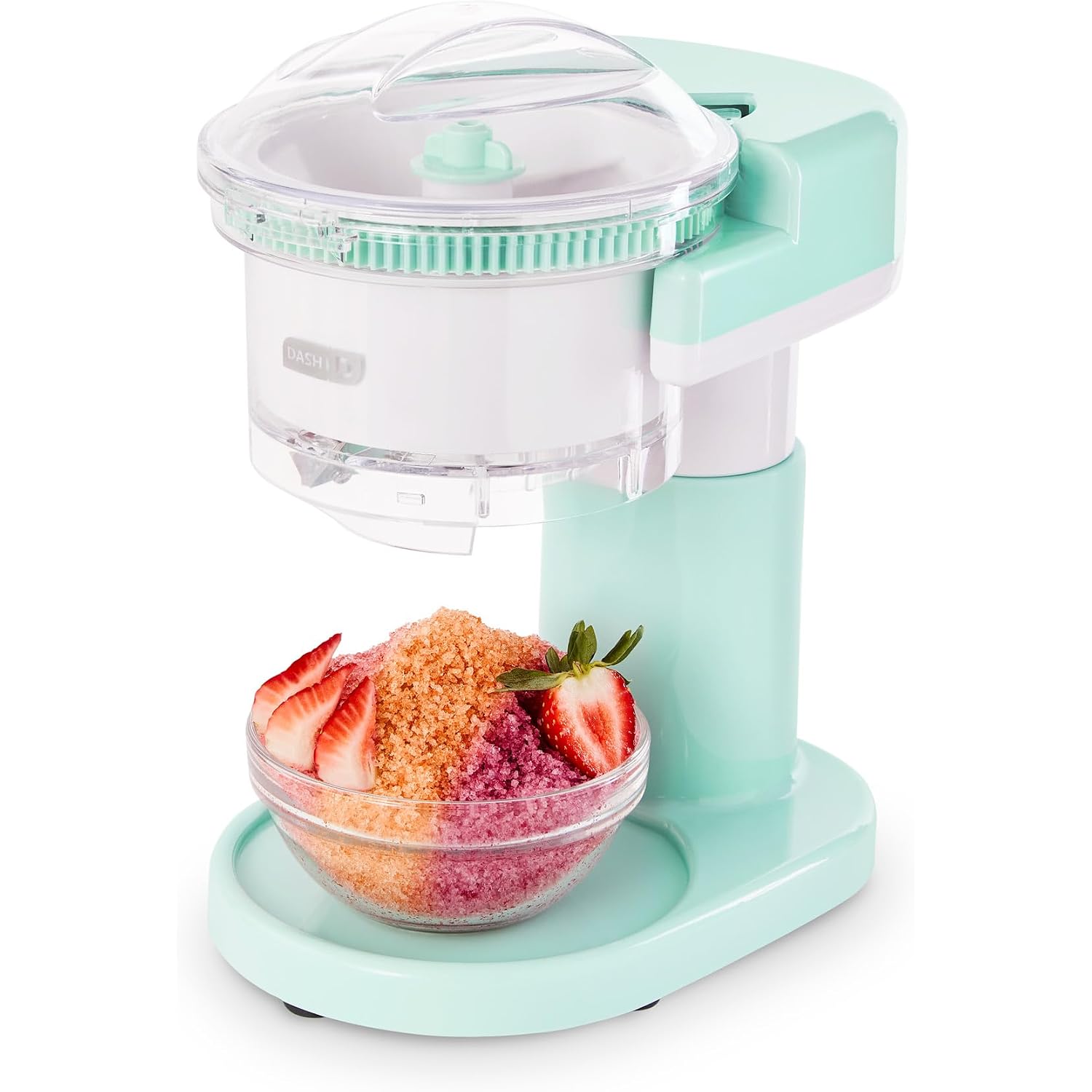 Dash Shaved Ice Maker - Frozen Dessert Maker For Snow Cones, Slushies, Cocktails & More - Easy To Use & Clean - Space-Saving Design - Aqua