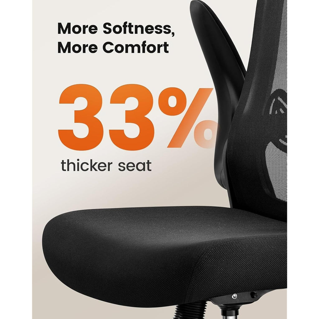 Ergear Drafting Chair, Standing Desk Chair With Flip-Up Armrests, High Desk Chair Adjustable Height, Ergonomic Tall Office Chair With Lumbar Support And Adjustable Footrest Ring