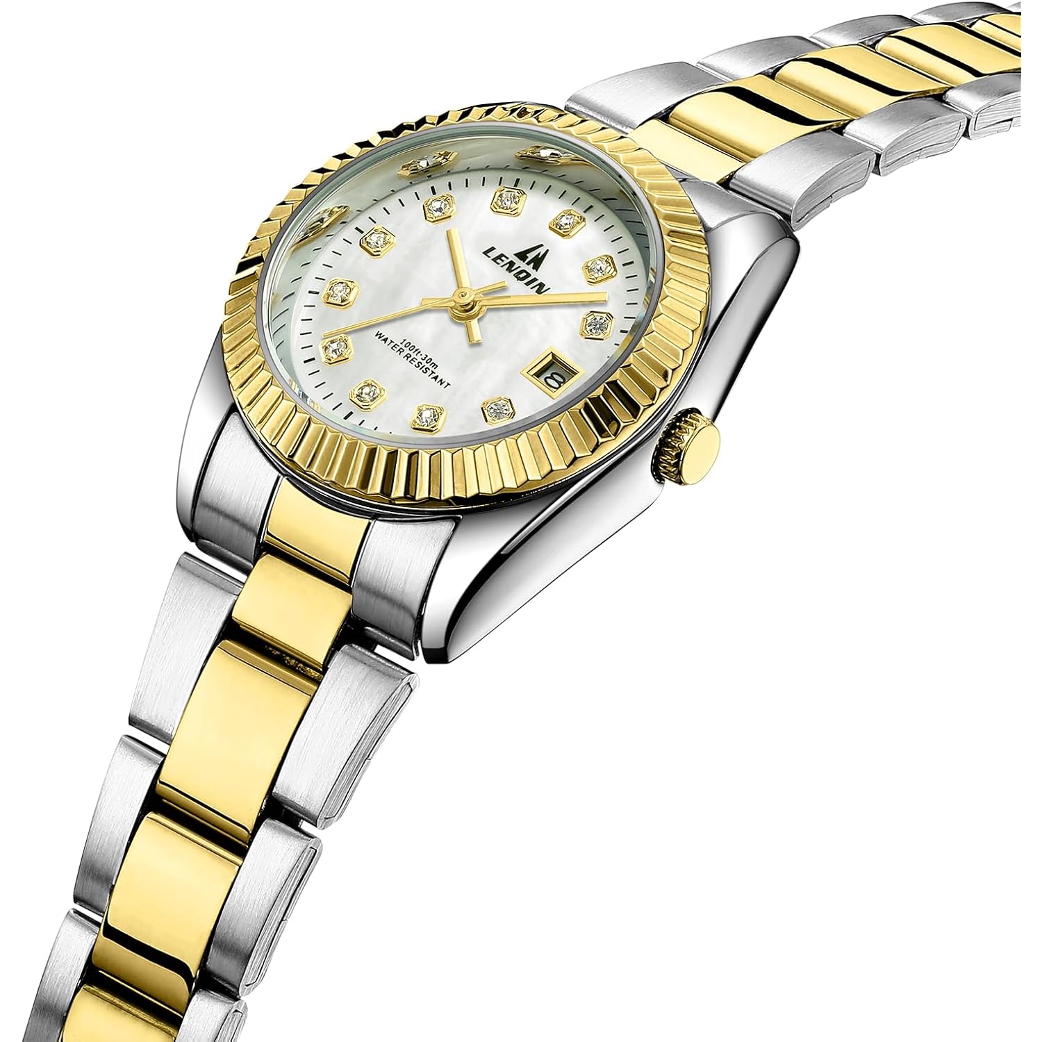 LN LNQIN Womens Watch Analog Quartz Watches for Women Waterproof Ladies Watches Easy Read Women's Wrist Watch with Stainless Steel Band