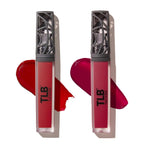 The Lip Bar - Nonstop Liquid Matte Lipstick Mini 2-Pack, Bawse Lady (Blue Red) + Rich Auntie (Deep Berry) - High Pigment - One Swipe - Long Lasting - Jojoba Oil & Vitamin E - Vegan - .05 fl oz each