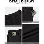Rqp Men'S Cotton Casual Shorts Classic-Fit 5" Chino Shorts Elastic Waist Daily Wear Dress Shorts