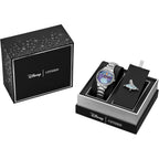 Citizen Women'S Eco-Drive Disney Princess Cinderella Crystal Watch And Pin Gift Set In Silver Stainless Steel Watch, Blue Dial (Model: Fe7041-51W)