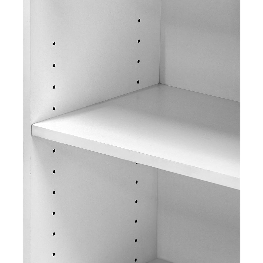 Furinno Wright Book Shelf, 3-Tier Modern Bookshelf, Bookcase With Closed Back, 11.6" X 24.5" X 35.3", For Living Room, Bedroom, Home Office, Soft White