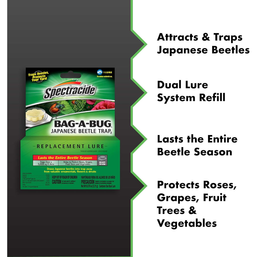 Spectracide Bag-A-Bug Japanese Beetle Trap Replacement Lure 1 Count, Lure Refill