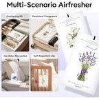 Myaro 12 Pack Assorted Floral Scented Sachets - Lavender, Rose, Jasmine, Ocean, Gardenia & Lily | Drawer, Closet & Car Air Freshener Bags | Multi-Scent Home Fragrance Gift Set