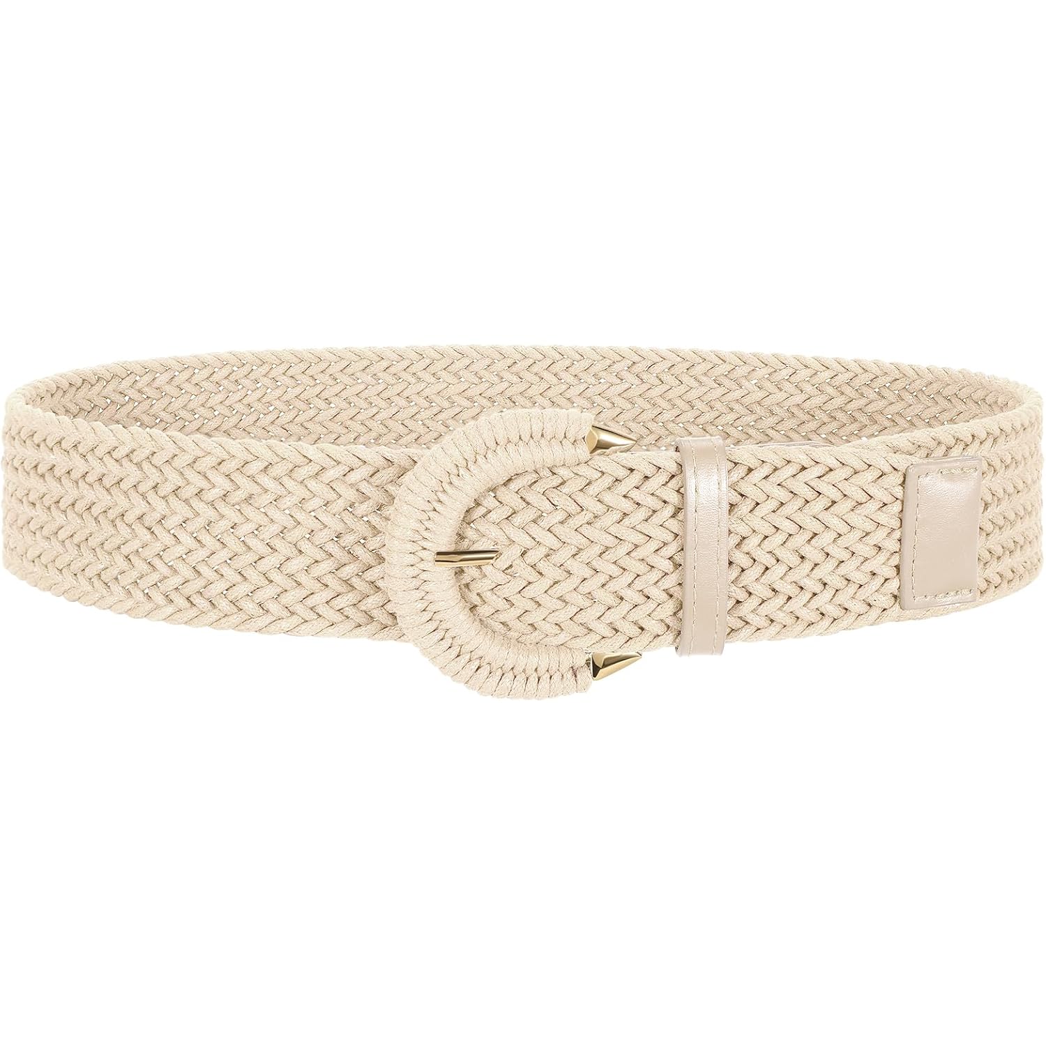 Women Wide Woven Belt for Dresses Fashion Rattan Braided Waist Belt Straw Raffia Boho Belt for Jeans