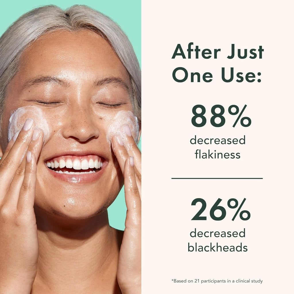 Rael Miracle Clear Facial Cleanser – Makeup Remover, Daily Face Wash, Gentle Deep Pore Cleansing Korean Skin Care For Oily & Combination Skin (Exfoliating Cleanser, 5.1 Fl. Oz)