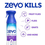 Zevo Flying Insect Killer Spray - Fruit Fly, Gnat, Fly & Mosquito Bug Spray For Home Use With Rosemary & Cornmint Oil - Indoor & Outdoor Use (3 Bottles)