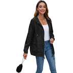 Women'S Lightweight Hooded Raincoat Waterproof Packable Active Outdoor Rain Jacket (S-3Xl)