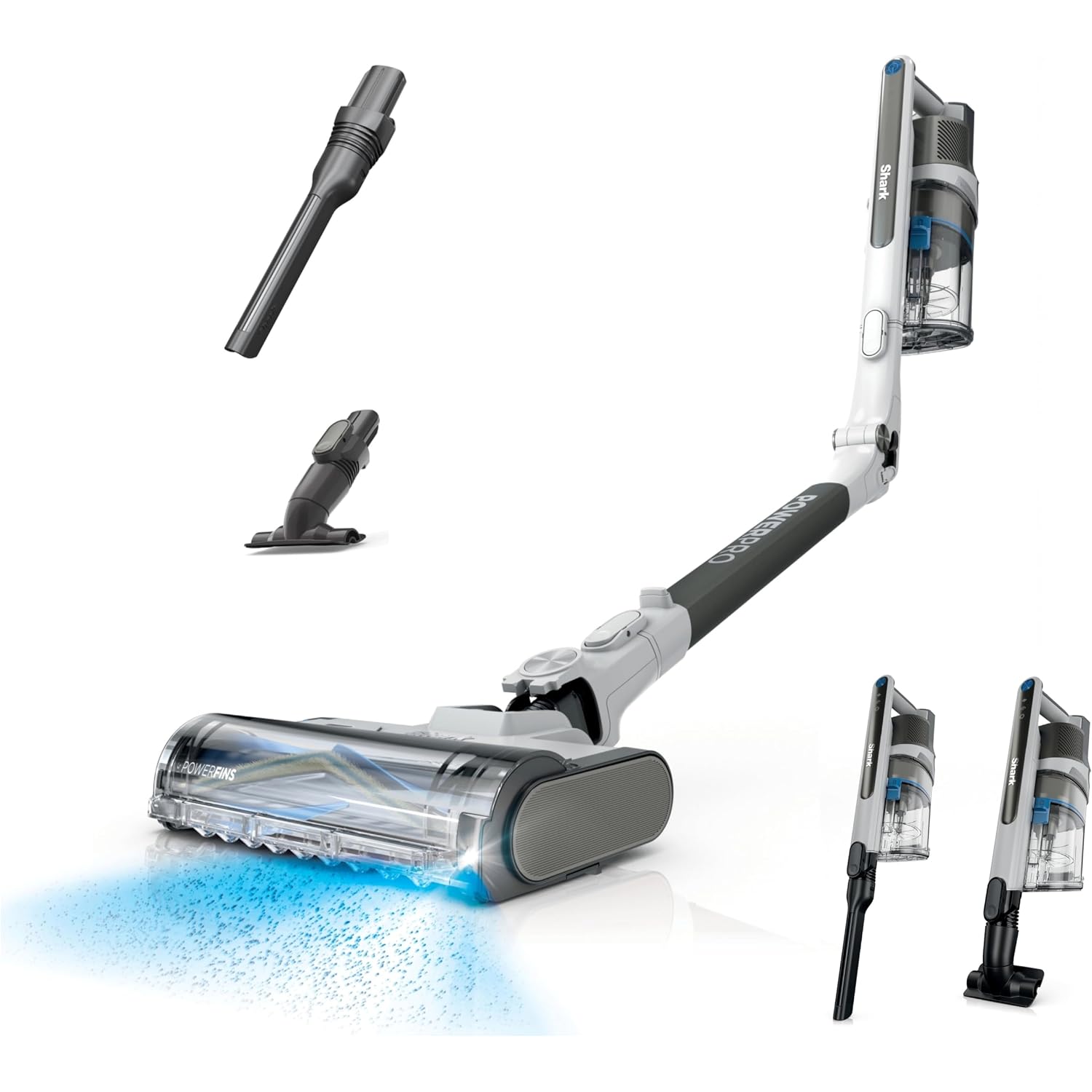 Shark Powerpro Flex Reveal Plus Cordless Vacuum, Floordetect & Dirt-Reveal Technology, Hepa Filter, For Carpets & Hard Floors, Up To 50-Minute Runtime, Powerful Pet Hair Pickup, Java, Iz382H